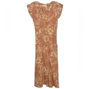 Monteau Floral Ruffle Dress Size Small NWT